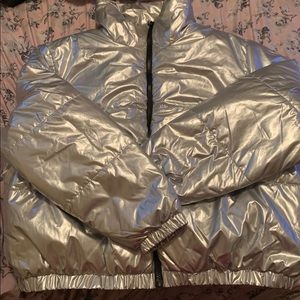 Women’s (size XL) Coat (Silver)  Never Worn